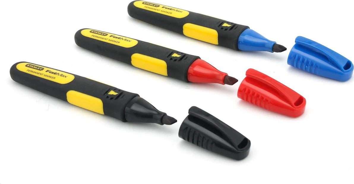 Stanley 0-47-315 FatMax™ Markeerstift Rood/Zwart/Blauw (x3)
