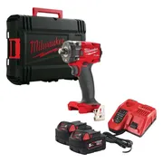 Milwaukee M18 FUEL™ FIW2P12-502X Compacte accu slagmoersleutel 339Nm 1/2" borgpin 18V 5.0Ah in HD-Box - 4933478447