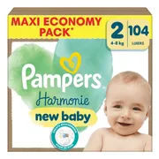 Pampers Harmonie Luiers Maat 2 (4-8kg) 104 stuks