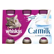 Whiskas Kattenmelk Flesje 3 x 200 ml