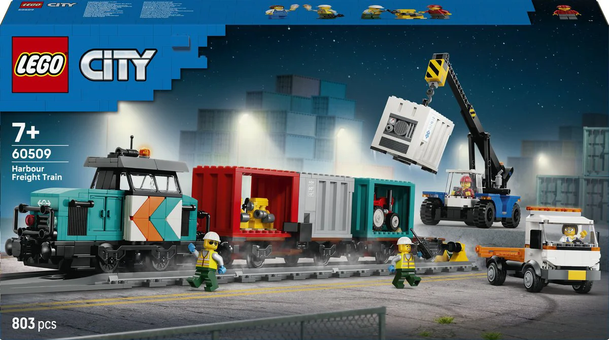 LEGO City Containertrein met kraan en vrachtwagen 60509