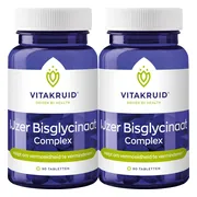 2x Vitakruid Ijzer Bisglycinaat Complex 90 tabletten