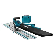 Makita DSP601ZJU2 Accu Invalcirkelzaag 165mm AWS + Geleiderail en Tas 2x18V Basic Body in Mbox