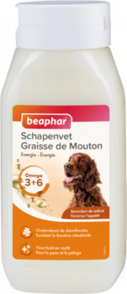 6x Beaphar Schapenvet Naturel 430 ml