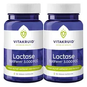 2x Vitakruid Lactase Optiferm 3000 FCC 90 vegancapsules