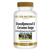 Golden Naturals Groenlipmossel & Curcuma longa 60 capsules