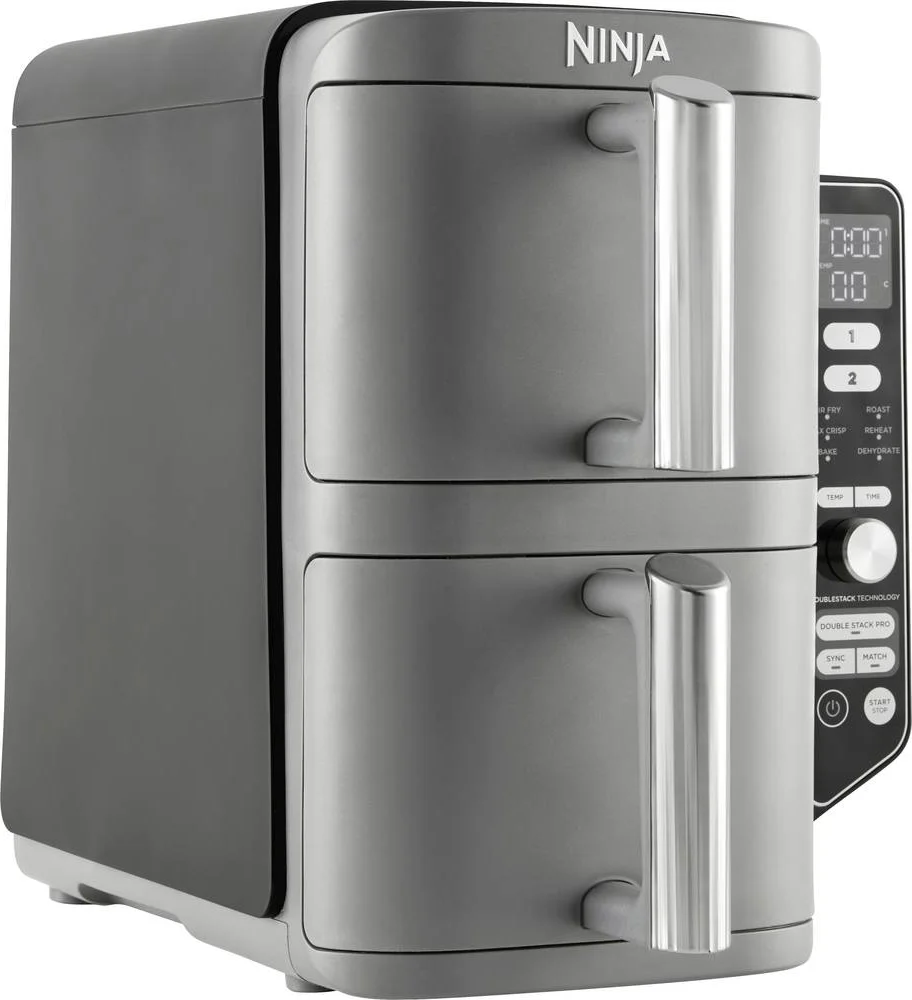 Ninja Double Stack Airfryer XXL - 9.5 Liter - Dubbele Gestapelde Lades - 6 Programma's - Inclusief Kookrekjes - SL400EU