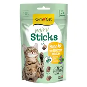 GimCat Mini Sticks Kattensnack Kip & Kattenkruid 50 gr