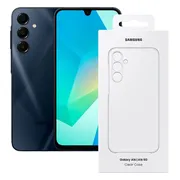 Samsung Galaxy A16 4G (LTE) - 128GB + Clear Case - Zwart