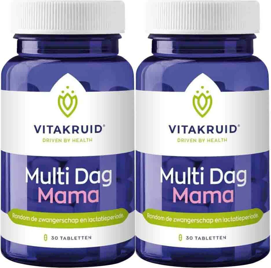 2x Vitakruid Multi Dag Mama 30 tabletten