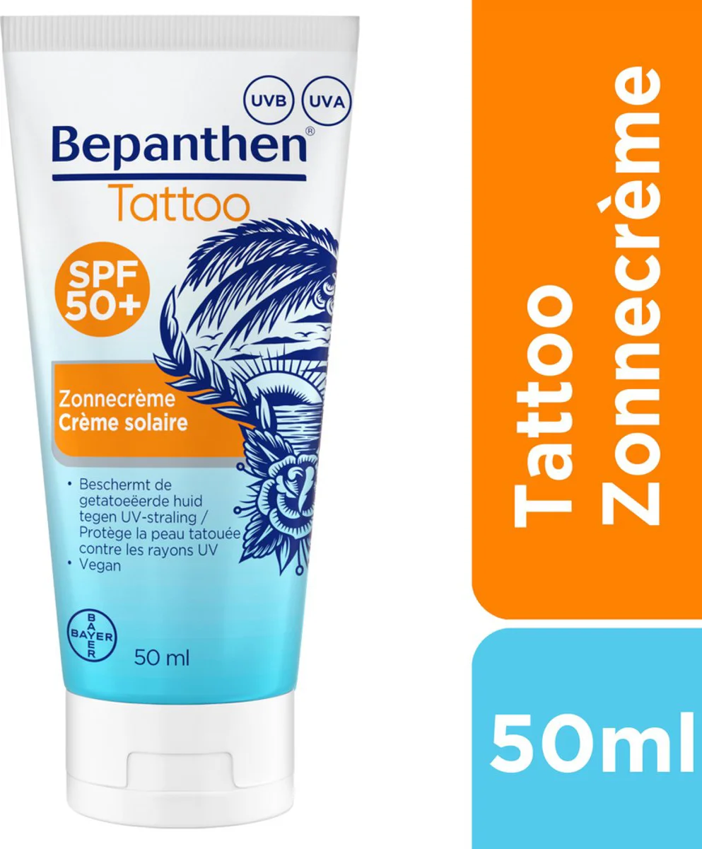 Bepanthen Tattoo Zonnecrème SPF50+ 50ML
