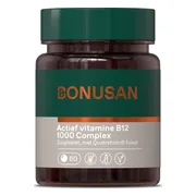 Bonusan Actief vitamine B12 1000 Complex Zuigtabletten 60ZTB