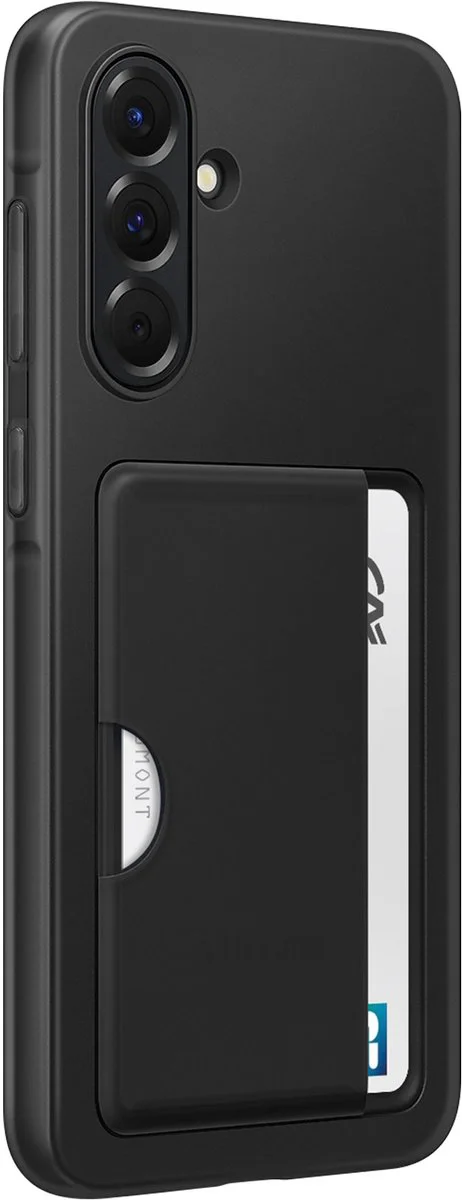 Samsung Galaxy A56 Card Slot Back Cover Zwart