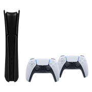 Sony PlayStation 5 Slim Digital Edition + Covers Zwart + Extra Controller Wit