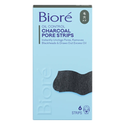 Biore Porie-strips Neus Houtskool Vette Huid 6ST