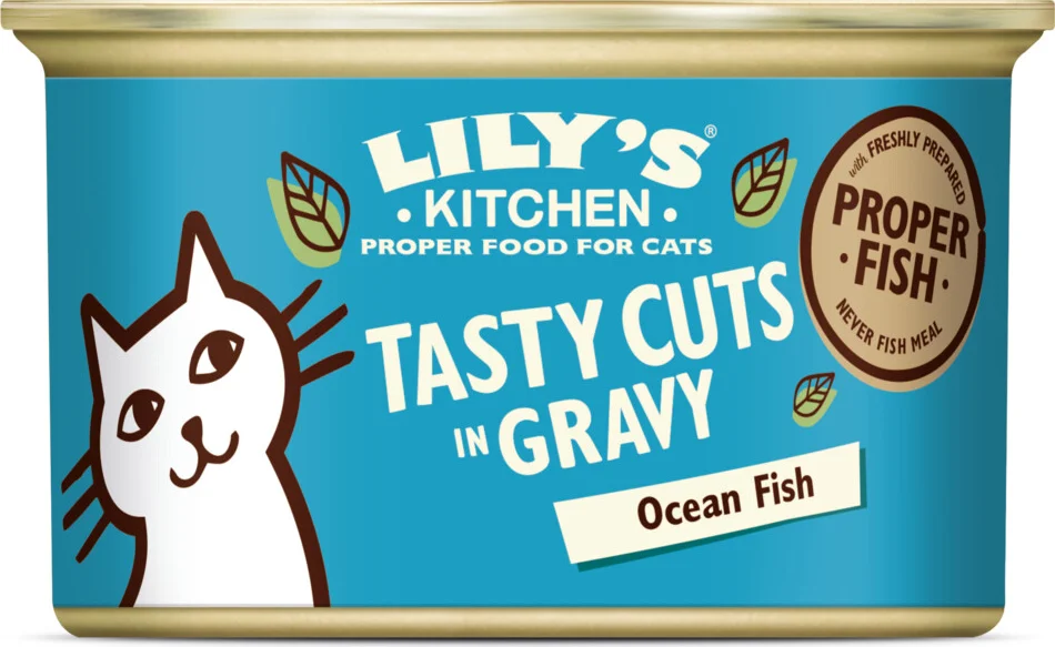 Lily's Kitchen Kattenvoer Nat Tasty Cuts in Saus Oceaanvis 85 gr