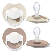Difrax LOVI Fopspeen Dynamisch 18m+ Prime Glow Ivory Blush 2ST