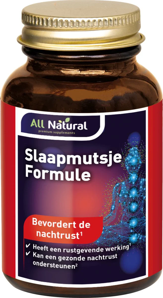 All Natural Slaapmutsje Formule Tabletten 90TB