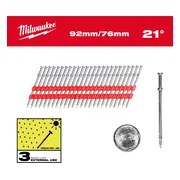Milwaukee Duplex nagels 21° ronde kop 92/76 mm VE=2000 - 4932498156