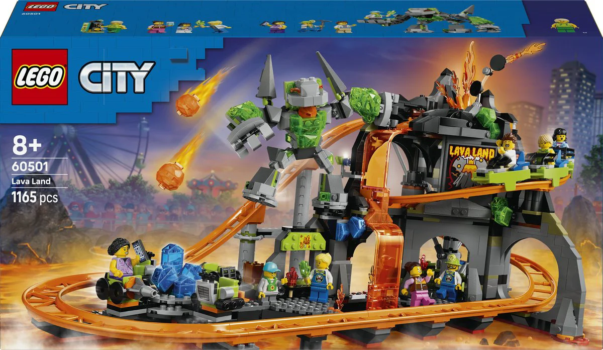 LEGO City Lava Land achtbaanpark 60501