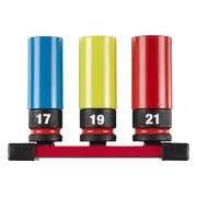 Milwaukee SHOCKWAVE™ IMPACT DUTY 1/2" Automotive krachtdoppenset 3-delig - 4932493370