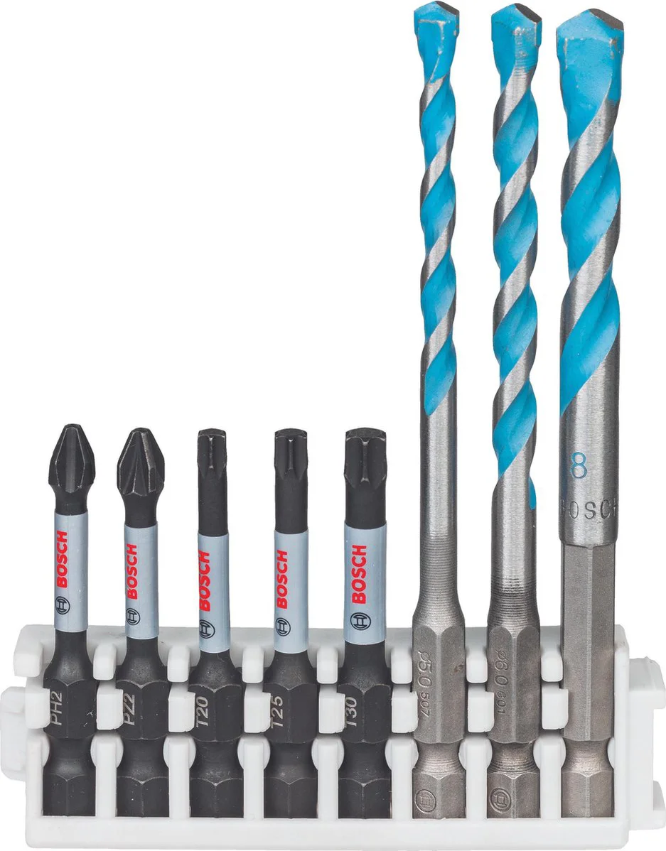 Bosch Professional PRO Impact Mixed Boor-/bitset 8-delig - 2608577144