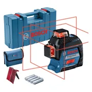 Bosch Professional GLL 3-80 Kruislijnlaser rood 3x 360° in koffer - 0601063S00
