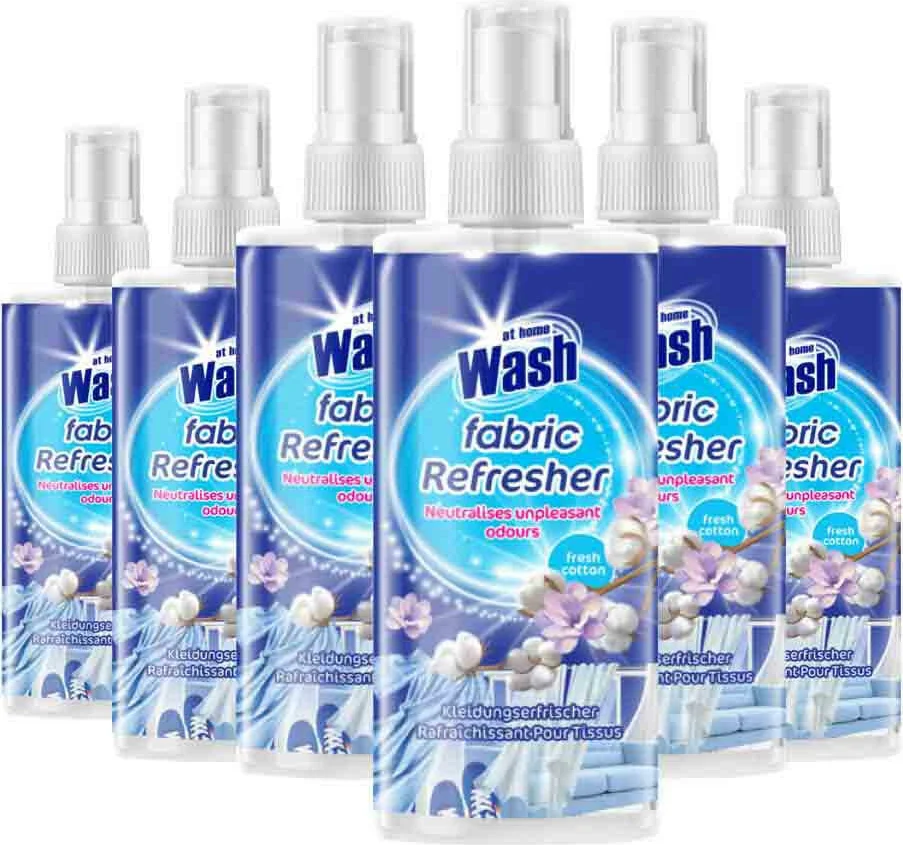6x At Home Textielverfrisser Cotton 300 ml