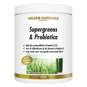 2x Golden Naturals Supergreens & Probiotica Poeder 300 gr