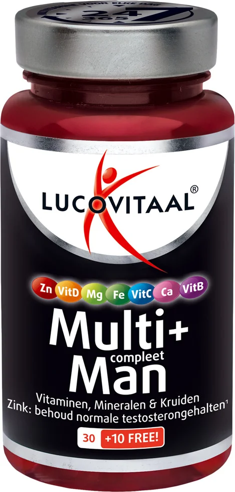 3x Lucovitaal Multi + Compleet Man 40 tabletten