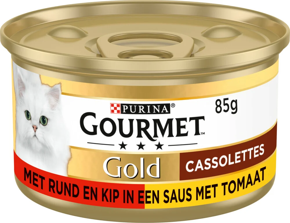 Gourmet Gold Kattenvoer Nat les Cassolettes Rund 85 gr