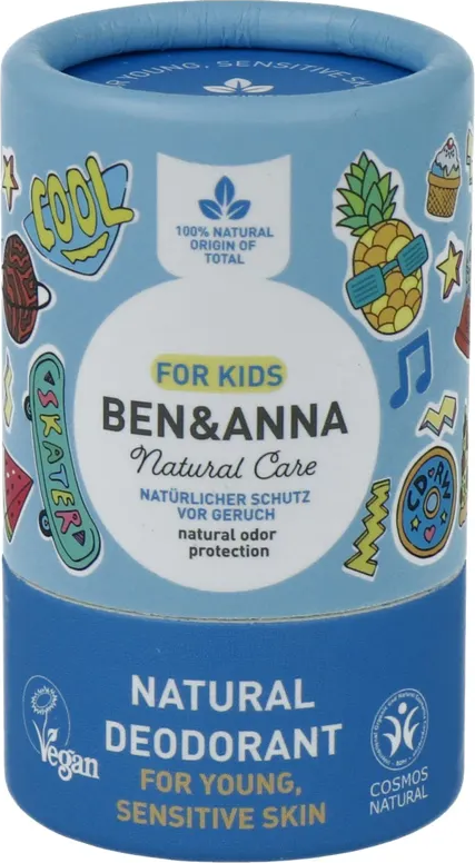 Ben & Anna Natural Deodorant Kids Blue 25GR