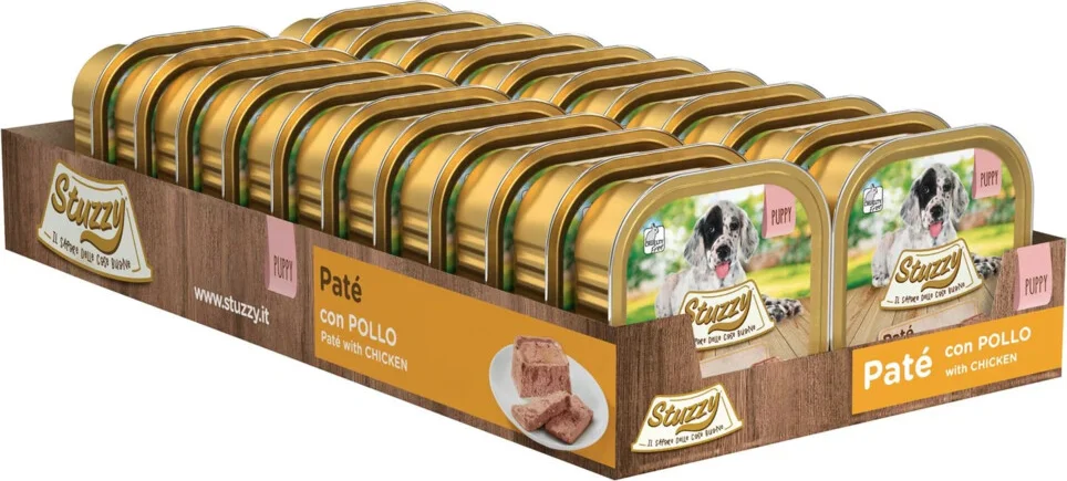 22x Stuzzy Hondenvoer Paté Kip 150 gr