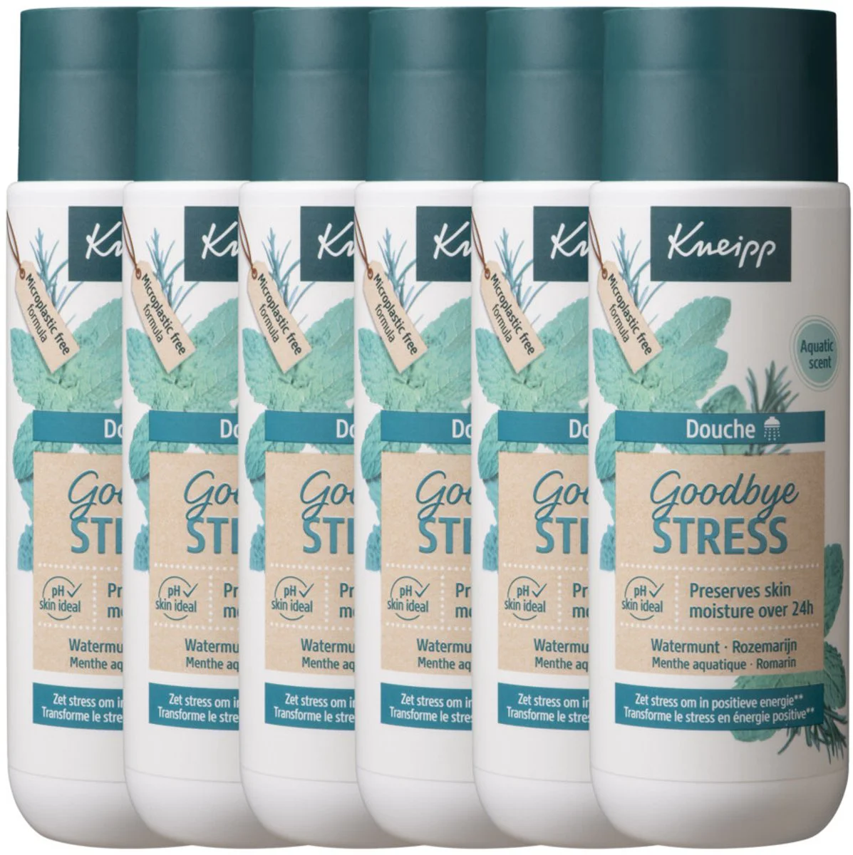 6x Kneipp Douche Goodbye Stress 200 ml