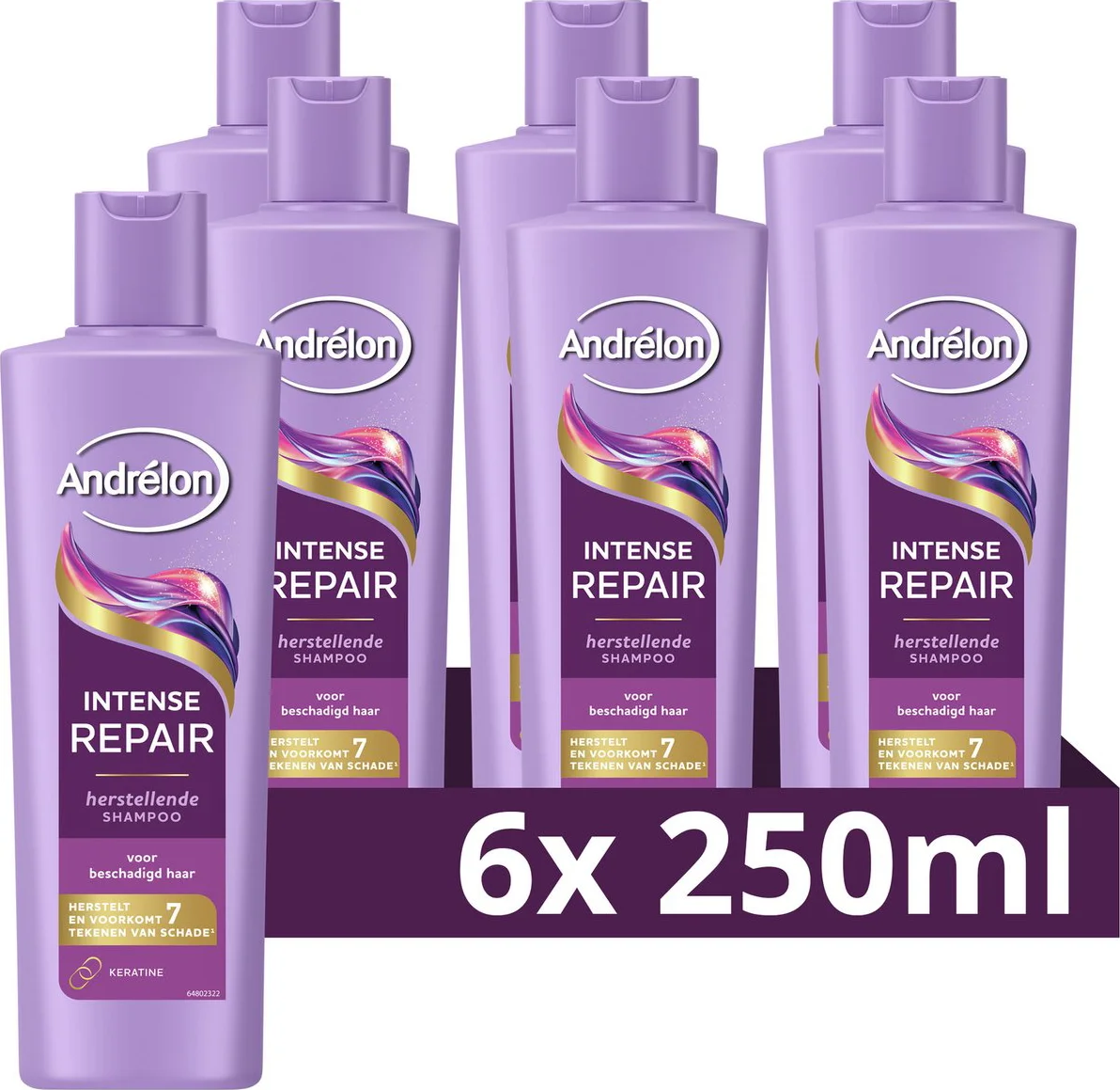 6x Andrélon Shampoo Intense Repair 250 ml
