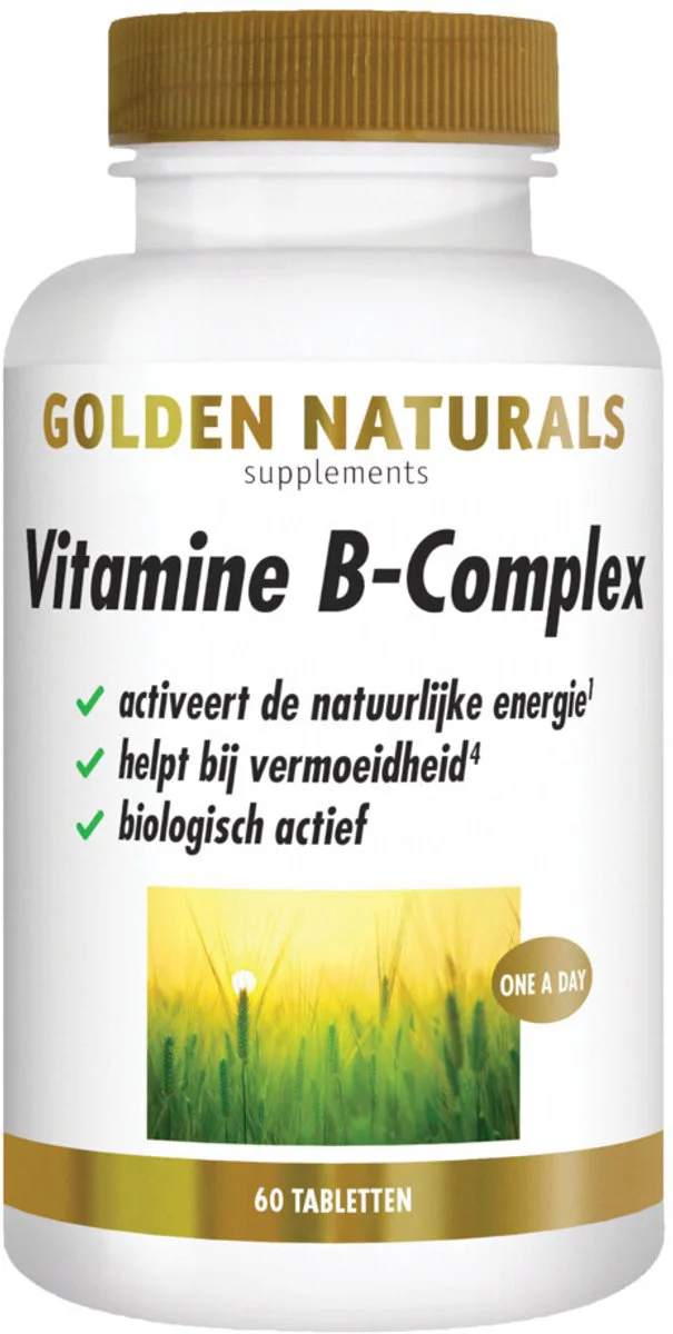 2x Golden Naturals Vitamine B-complex Vegan 60 tabletten