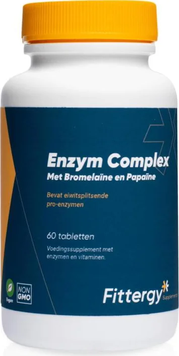 Fittergy Enzym Complex met Bromelaïne en Papaïne Tabletten 60TB