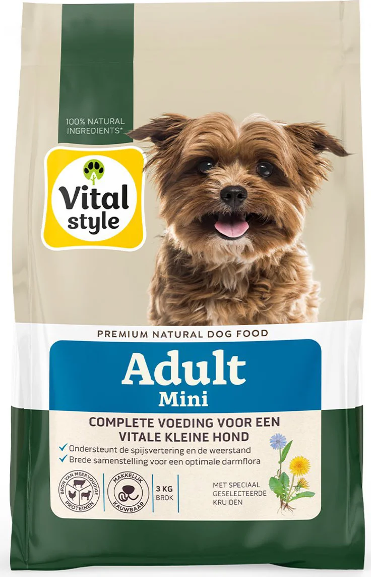 Vitalstyle Adult Mini Hondenvoer 3 kg