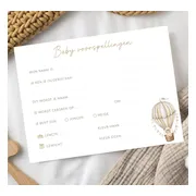 Babyshower invulkaarten 10 stuks | invulkaarten babyshower | babyshower | gender reveal | invulkaarten gender reveal | babyshower voorspellingskaarten | babyshower kaarten | babyshower spelletjes | babyshower meisje | babyshower jongen | beer