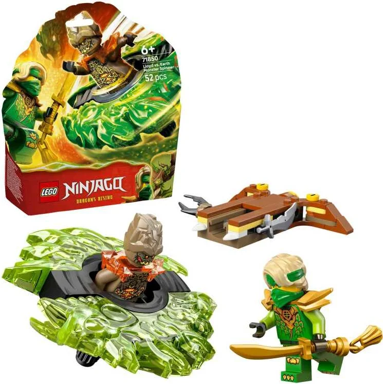 LEGO NINJAGO Lloyd vs. aardemonster in spinner 71850