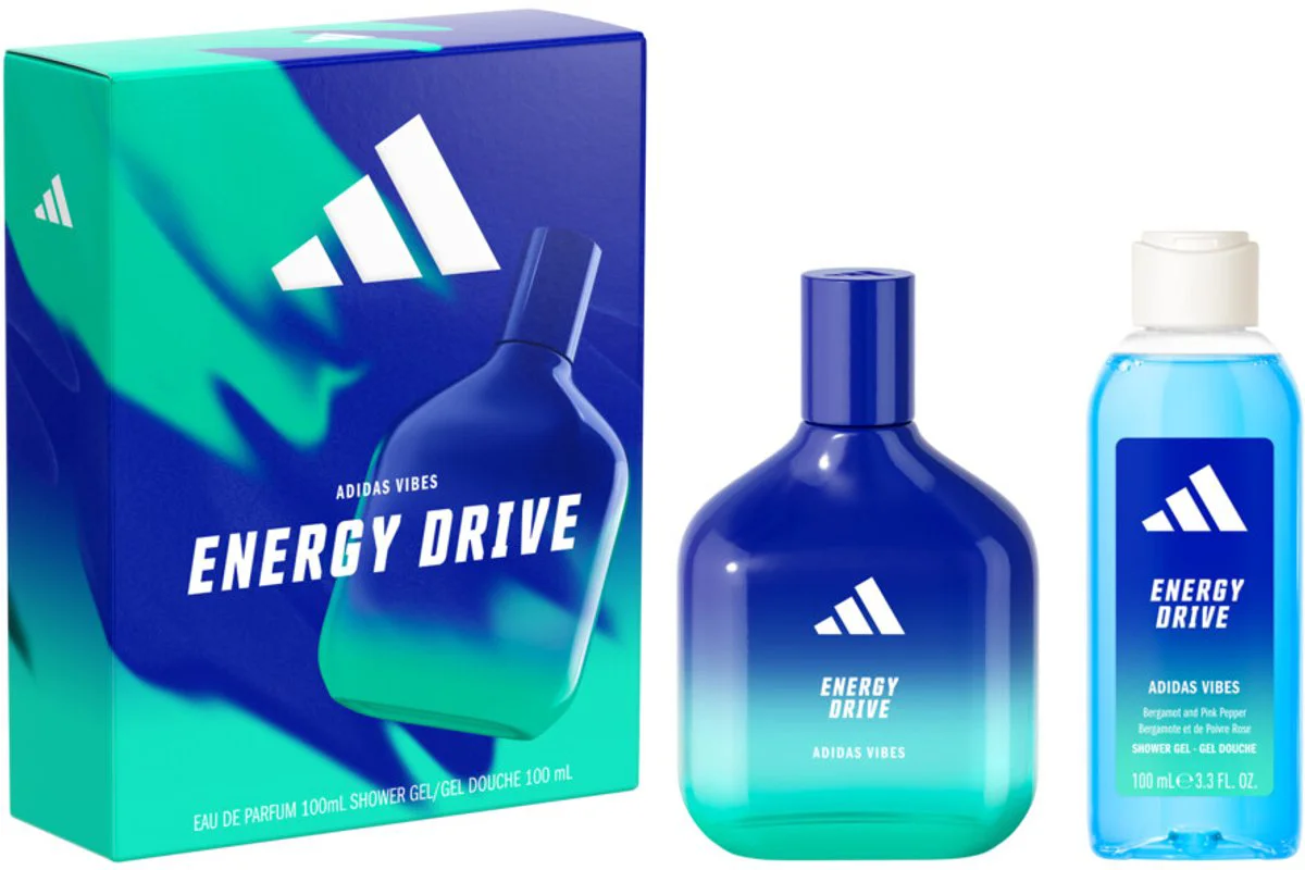 Adidas Vibes Eau de Parfum + Showergel Energy Drive 200 ml