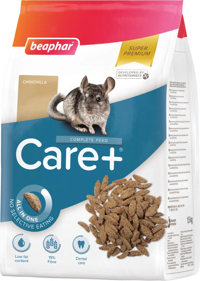 4x Beaphar Care+ Chinchilla 1,5 kg