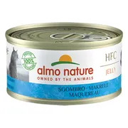 48x Almo Nature HFC Kattenvoer Nat in Gelei Makreel 70 gr