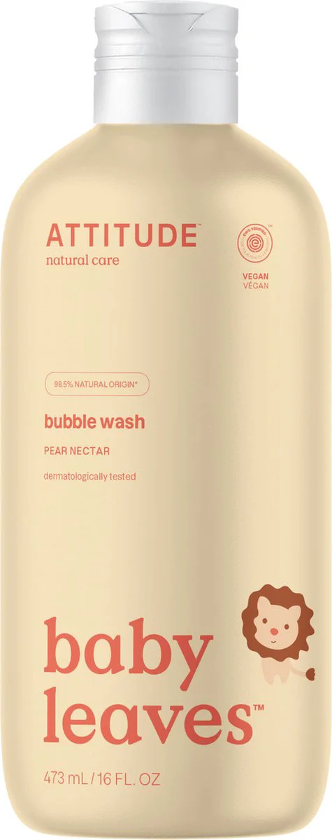 Attitude Baby Leaves Bubble Wash 473ML