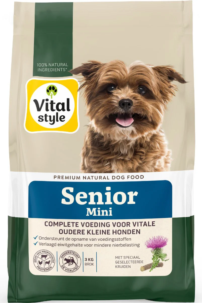 Vitalstyle Senior Mini Hondenvoer 3 kg