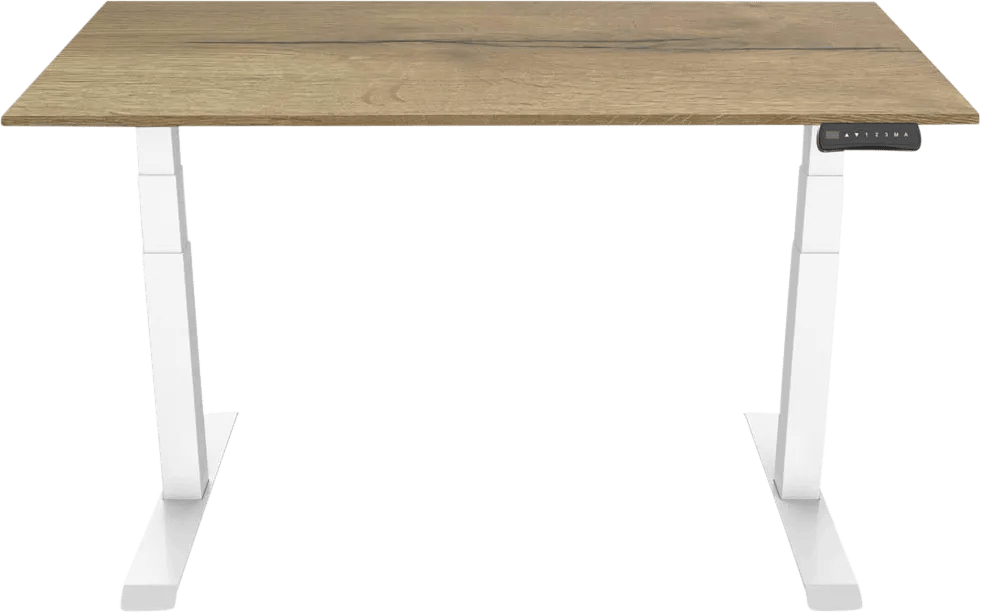 Euroseats Elektrisch Zit Sta Bureau 160 x 80 Wit/Eiken