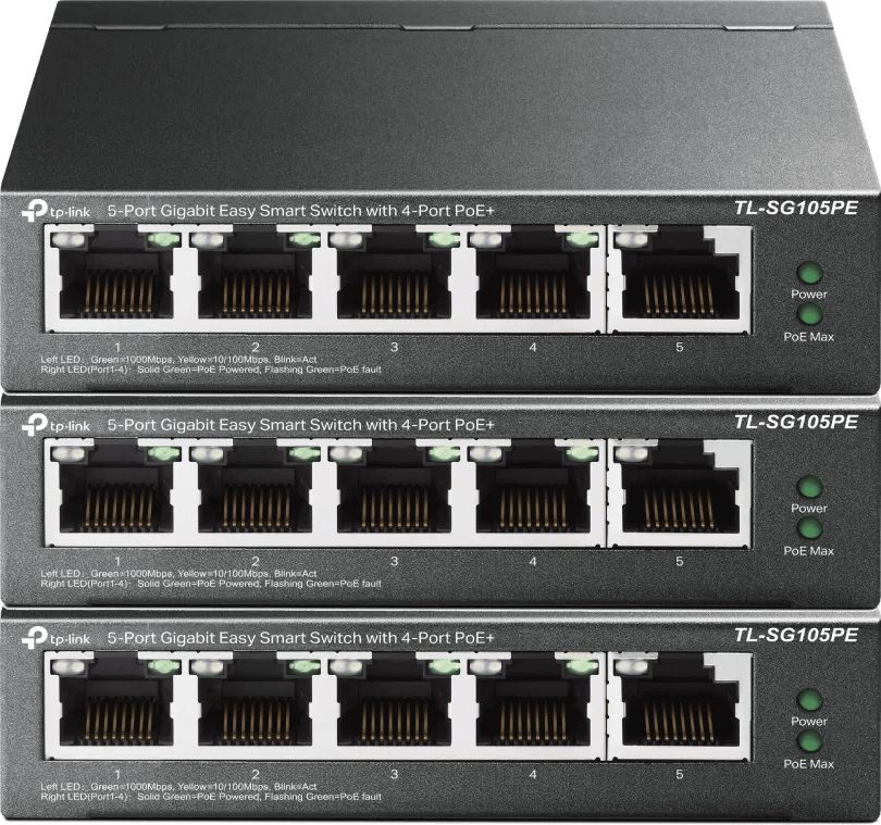TP-Link TL-SG105PE 3-Pack