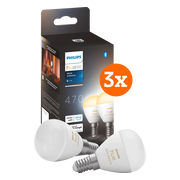 Philips Hue Luster kogellamp White Ambiance E14 6-pack