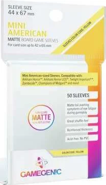 Gamegenic: Matte Board Game Sleeves - Yellow