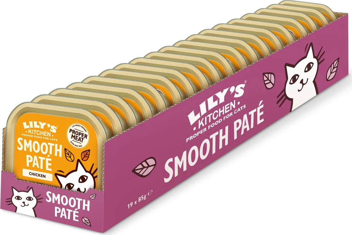 19x Lily's Kitchen Kattenvoer Nat Smooth Paté Kip 85 gr